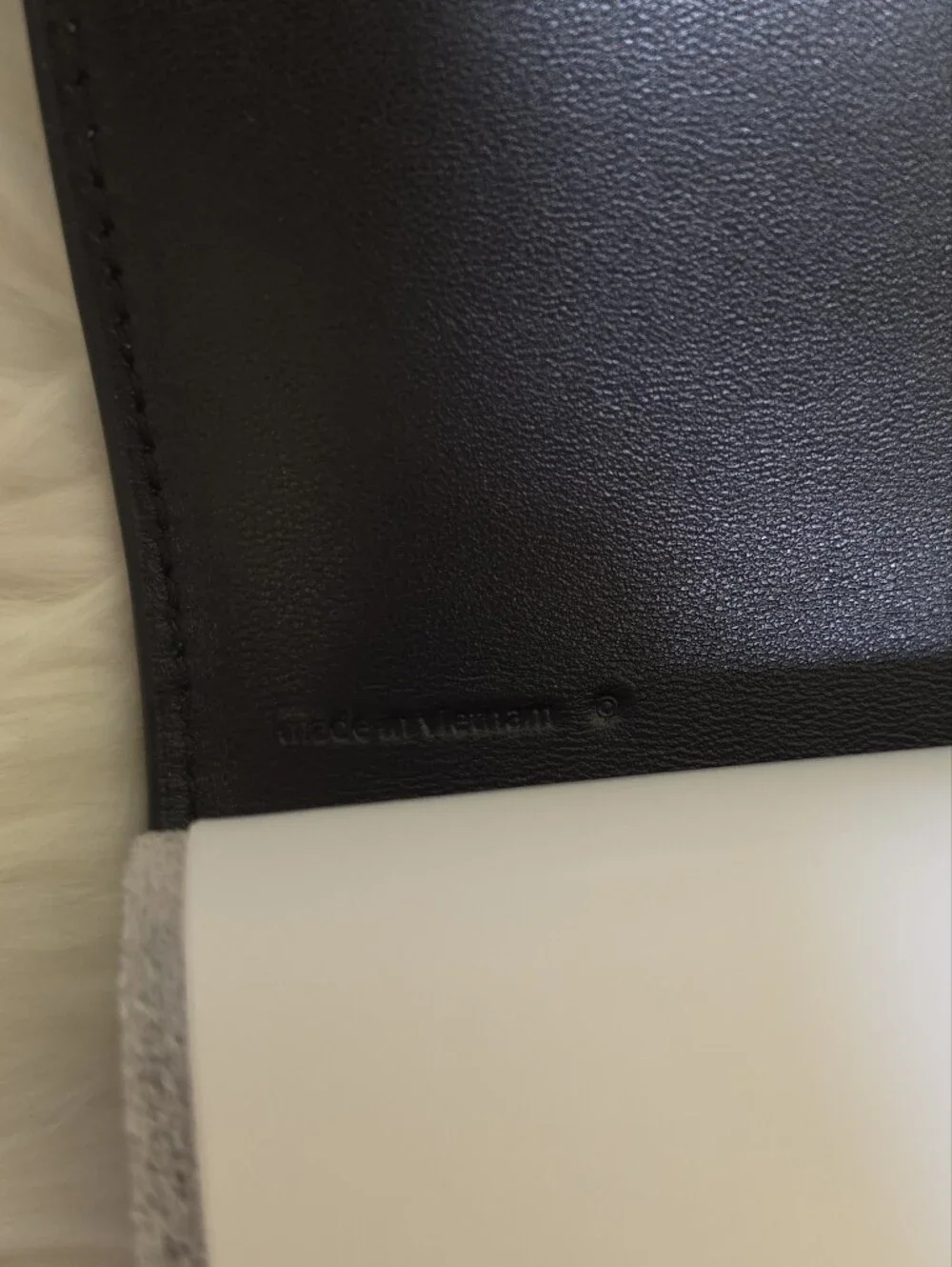 New Coach Glovetanned Leather Black Turnlock Notebook